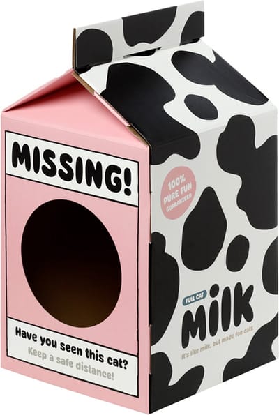 Speelhuis kat - poes - Melkpak Missing! - DIY - Karton - 57.5x30.5x31cm