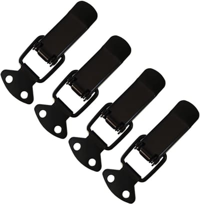 4 Stuks Zwarte Veerbelaste Toggle Sluiting voor Kisten en Koffers