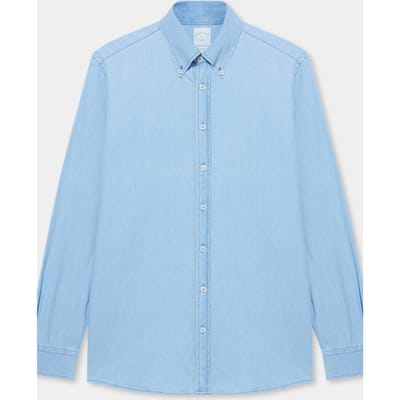 Brooks Brothers Button Denim Shirt Light Blue Size: S | Casual Shirts Outlet | Heren | Blauw