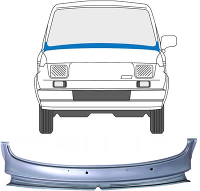 Reparatie paneel paravan voor Fiat 126p 1972-2000