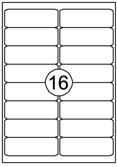 Etiket quantore 99.1x33.9mm 1600st | 10 stuks