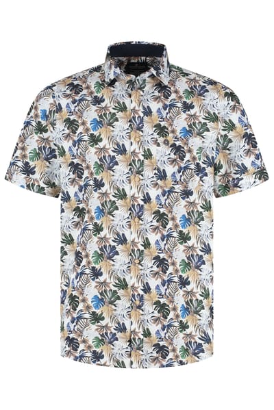 Fellows United Fellows United Korte Mouw Overhemd Amazon Green Moss  XL