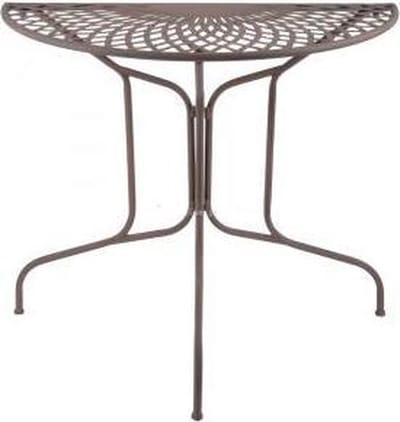 Halfronde tafel metaal