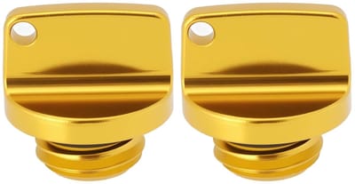 Dailygoods - Dailygoody - Motorfiets Motorolie Vuldop - Aluminium Oliedop - Goud - M20 x 2,5 - Vervangingsonderdeel - Geschikt voor Honda en Yamaha