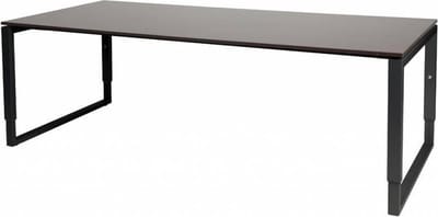 Vergadertafel - Verstelbaar - 220x100 logan - zwart frame