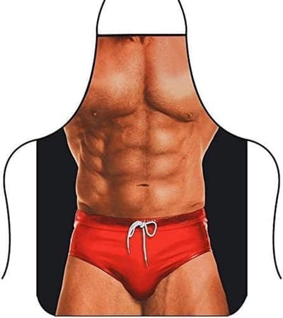 Dailygoods- Grappig Schort - Duurzaam Polyester - BBQ/Feest - Wasbaar - Anti-spot - Eén Maat Pas Voor Meeste - 73x60 cm