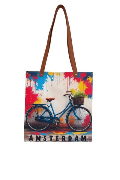 Canvas Tas Amsterdam Fiets