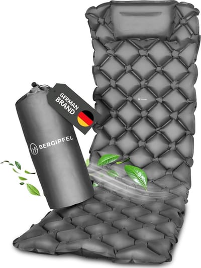 Opblaasbare Slaapmat 7,5 cm Dik - Ultralicht, Compact & Met Geïntegreerde Voetpomp voor Kamperen, Trekking en Outdoor