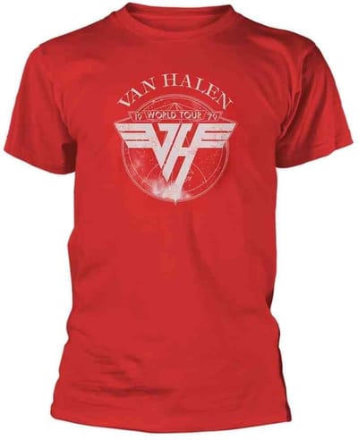 Van Halen - 1979 Tour Heren T-shirt - M - Rood