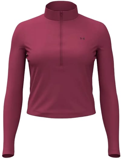 Under Armour Motion Half Rits Lange Mouw T-shirt Rood XL Vrouw