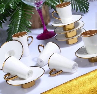 Espresso / Turkse koffie kopjes 6 persoons, 12-delige