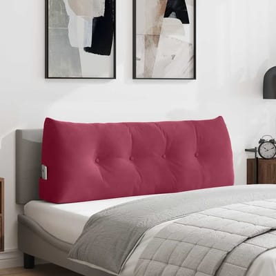 vidaXL - Rugkussen - Wijnrood - 120 - x - 24 - x - 50 - cm - Fluweel