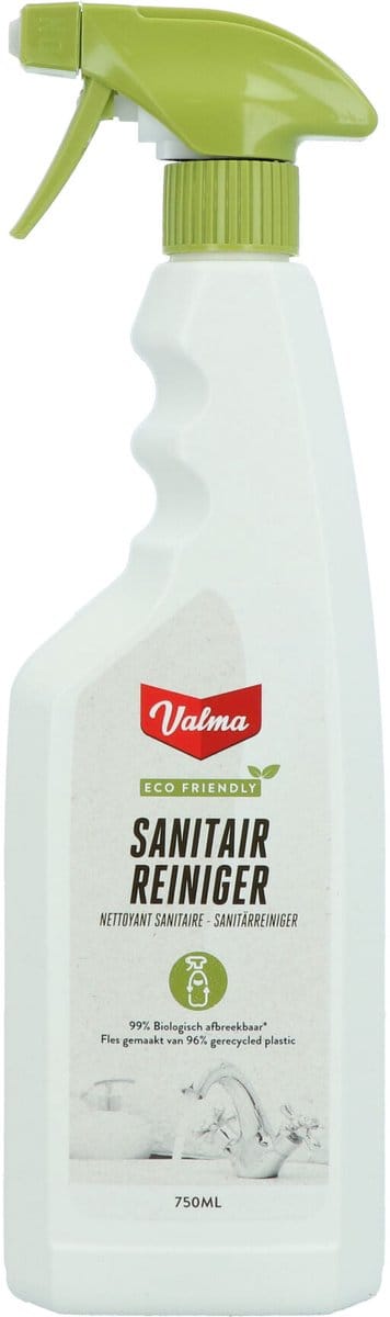Valma ECO Friendly Sanitairreiniger - Ontkalker - Spray - Droogt streeploos - Frisse geur - 750ml