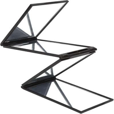 Ynkkvre -360° Draaibare Spiegel - Drieluik Ontwerp - Opvouwbare Deurspiegel - Voor Zelf Knippen, Make-up en Scheren - Compact - Zwart