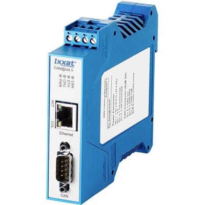 Ixxat 1.01.0086.10201 CAN@net II/Generic CAN omzetter CAN Bus, Ethernet 12 V/DC, 24 V/DC 1 stuk(s)