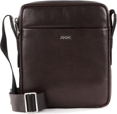 JOOP! Leren Schoudertas Treviso Remus ShoulderBag Dark Brown Bruine