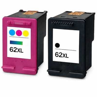 62XL zwart + kleur - Huismerk inktcartridge compatible met HP