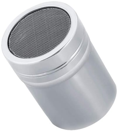 Dailygoods- Shaker RVS - Poeder Shaker - Cacaopoeder/Chocolade Shaker - Suiker/Peper Zeef - Verstelbare Maat S/M - 100% Gloednieuw - Poederdispenser