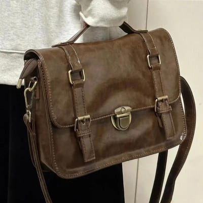 Japanse Studenten Vintage Dames Handtassen Crossbody Streetwear Preppy Y2k Mode Messenger Bag Trendy Alles Passend Casual Rugzakken brown