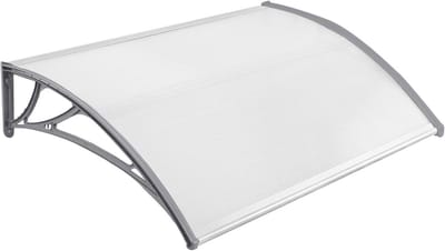 Luifel 150 x 100 cm voor voordeur en raam - Polycarbonaat en Aluminium