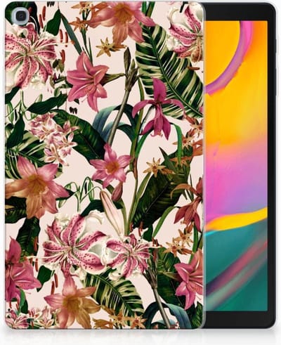 Samsung Galaxy Tab A 10.1 (2019) Siliconen Hoesje Flowers