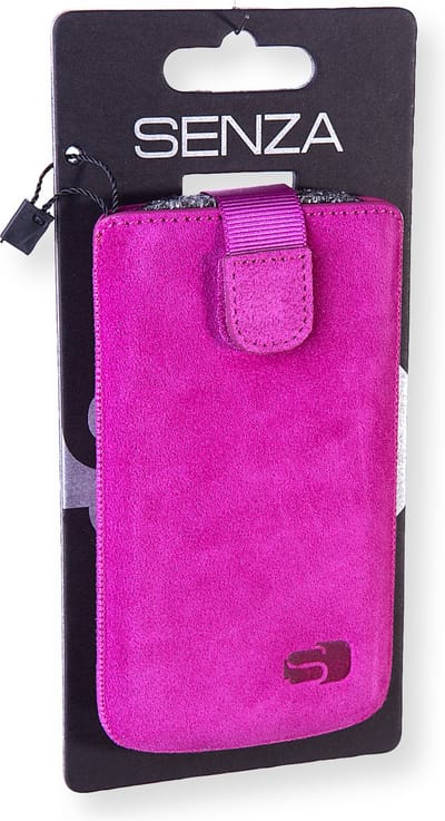 Senza Slide Leren Insteekhoes - XL - Hot Pink
