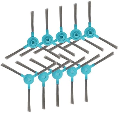 BRENZOOS- Zijborstels 10x - Vervangingsaccessoires - HEPA-filter - Compatibel met Conga 1290/1390 - Efficiënte filterprestaties - Vermindert stof/pollen - Robotstofzuiger Accessoires