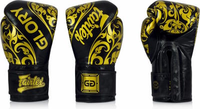 Fairtex BGVG2 Serie - Leren Bokshandschoenen - Zwart - 10oz - Premium Kwaliteit