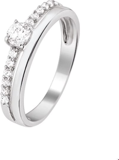 Zilver Gerhodineerde Ring zirkonia 1325197 15.25 mm (48)