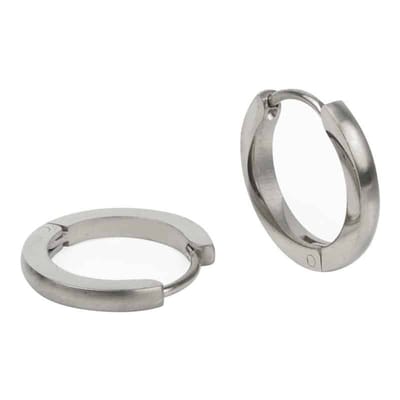 Kalli Oorringen Edelstaal Mat Zilver 1847 (16mm)