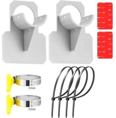 TOVBMUP Slanghouder voor zwembaden - Accessoires voor zwembaden - Prikbestendig - Scheurbestendig - Trekbestendig - 30-37 mm