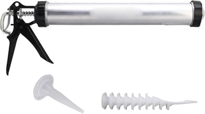Kitspuit Aluminium - Kit Tool - Kit Aanbrengen - Grote Capaciteit - 600 ml - Grijs