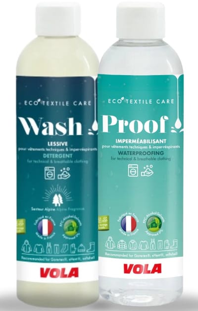 Vola Wash & Proof - wasmiddel & waterafstotend - technische kleding - waterdicht - skikleding wassen