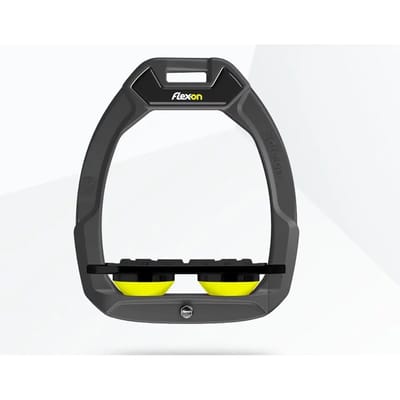 Veiligheidsstijgbeugels Plat Grip Antraciet/Zwart/Geel Flex-On Safe-On