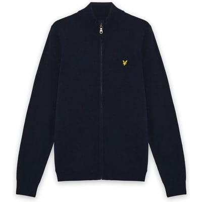 Lyle & Scott Kn2102vc Trui Met Volledige Rits Blauw,Grijs S Man