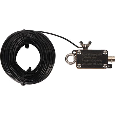 Antenne HF portable à alimentation d'extrémité 1-30MHZ FE8 CW SSB 1:49 Balun Ondes Courtes Antenne Radio Pocket End Fed