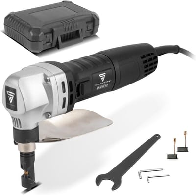STAHLWERK Blikknabber BK-600 ST with 600 W and 2,000 rpm up to 2.5 mm cutting depth electric sheet shears | tin cutter | nibbler | metal nibbler | metal nibbler