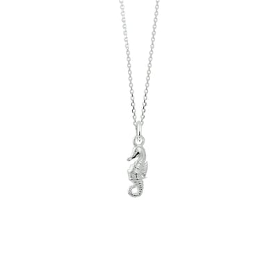 Glams ketting zeepaard 1,1 mm 41 + 4 cm - Zilver
