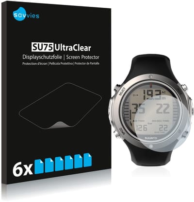 Savvies - Screenprotector voor Suunto D6I Novo - Folie Beschermfolie transparant 6 Stuks