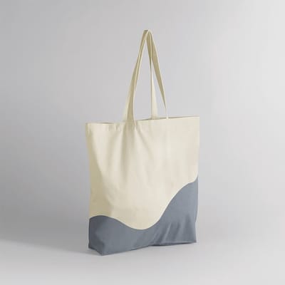 Organische swirl-print tas Westford Mill