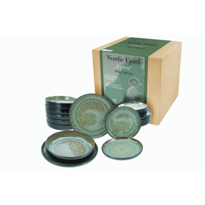 CREATABLE Serviesset Nordic Fjord (18-delige bordenset, groente)