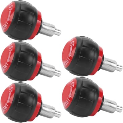 Hometrainer Onderdelen - Fitness Pin - Apparatuur Aanpassen - Universele Compatibiliteit - 5 Stuks - Zwart Rood