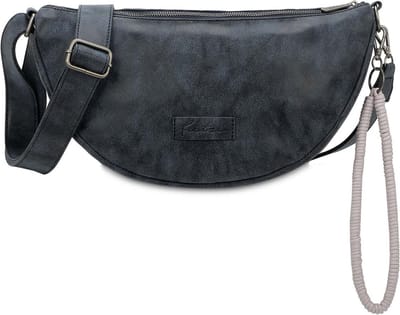Fritzi aus Preußen Schoudertas Fritzi35N Vintage Crossbody Bag True Blue Donkerblauw