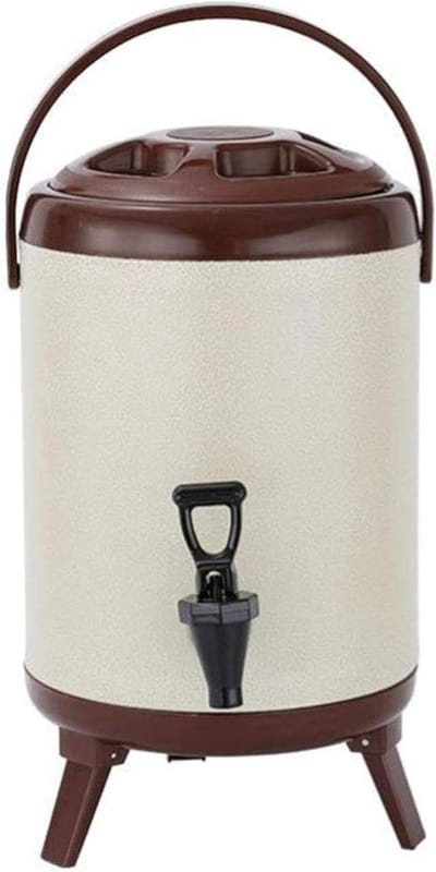 Isolerende Drankdispenser - Thermoskan met Kraan - Dranken Warm Houden - 12 Uur Isolatie - 10 Liter - Wit
