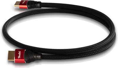 Teufel HDMI 2.0 kabel rond - Highspeed HDMI kabel ondersteunt actuele 2.0 specificaties - Zoals 4K 50/60p en 4K 3D 0.75m - zwart