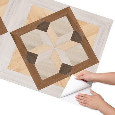 Coloray Meubel Wrap Folie - Bruin Meubelfolie - 75x150 cm - Meubel Wrap Folie Houten patroon - Plakfolie Meubels - Geometrische Meubelfolie - Decoratiefolie Zelfklevend - Slaapkamer decoratie - Achtergronden en patronen