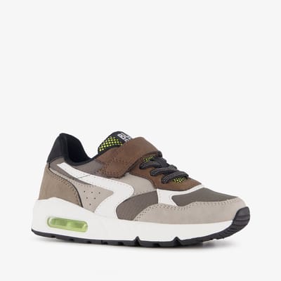 Blue Box jongens sneakers met airzool bruin - Maat 28 - Uitneembare zool