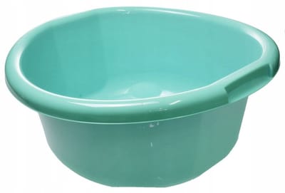 Groene Kunststof Mengkom met Handvatten - 37cm, 11L