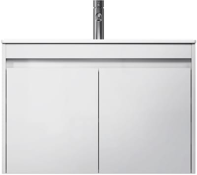 AM.PM Spike - Badkamermeubel met wastafel - 80 cm - 2 deuren - Wastafelonderkasten - Plat Pakket