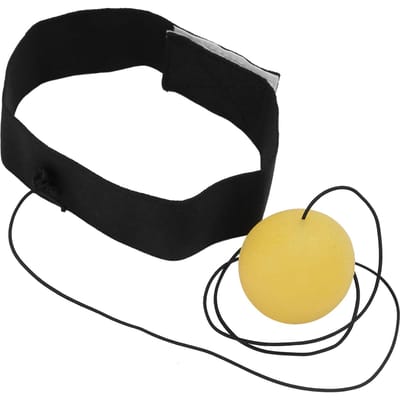 Professionele Boksen Reflexbal Reactiesnelheid Training Boksen Bal met HoofdbandGeel geel